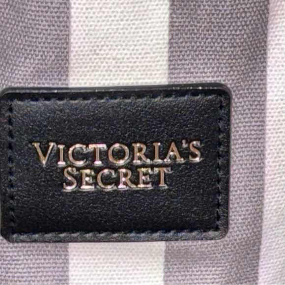 Victorias Secret Striped Canvas Tote Bag
Gray White Beach Travel - Picture 3 of 5